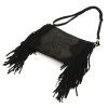 Kožená crossbody kabelka 26-015 COCO černá