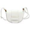 Kožená crossbody kabelka Luka 25-049 DL bílá