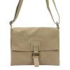 Kožená crossbody kabelka 26-087 DL taupe