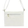 Kožená crossbody kabelka 26-087 DL bílá