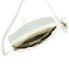 Kožená crossbody kabelka 26-087 DL bílá
