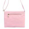 Kožená crossbody kabelka 26-087 DL růžová