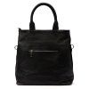 Kožená shopper bag kabelka Luka 26-066 černá