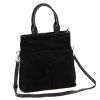 Kožená shopper bag kabelka Luka 26-066 černá