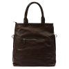 Kožená shopper bag kabelka Luka 26-066 tmavě hnědá