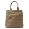 Kožená shopper bag kabelka Luka 26-066 béžová