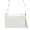 Kožená crossbody kabelka Luka 20-030 GL bílá