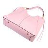 Kožená shopper bag kabelka Luka 26-080 růžová