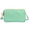 Kožená crossbody kabelka Luka 26-088 DL mátová