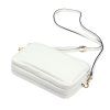 Kožená crossbody kabelka Luka 26-088 DL bílá