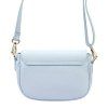 Kožená crossbody kabelka 26-125 DL světle modrá