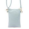 Kožená crossbody kabelka Luka 20-070 světle modrá