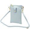 Kožená crossbody kabelka Luka 20-070 světle modrá
