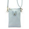 Kožená crossbody kabelka Luka 20-070 světle modrá