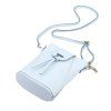 Kožená crossbody kabelka Luka 26-101 DL světle modrá