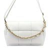 Kožená crossbody kabelka Camilla 10.0011 bílá