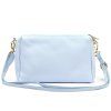Kožená crossbody kabelka Luka 26-092 DL světle modrá