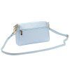 Kožená crossbody kabelka Luka 26-092 DL světle modrá