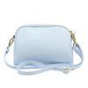 Kožená crossbody kabelka Luka 24-066 světle modrá