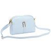 Kožená crossbody kabelka Luka 24-066 světle modrá
