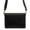 Kožená crossbody kabelka  26-100 D černá