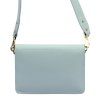 Kožená crossbody kabelka  26-100 D světle modrá
