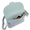 Kožená crossbody kabelka  26-100 D světle modrá