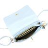 Kožená crossbody kabelka Luka 26-117 Bz světle modrá