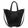 Kožená shopper bag kabelka Luka 26–124 černá