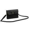 Kožená crossbody kabelka Luka 26-116 černá
