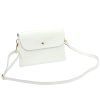 Kožená crossbody kabelka Luka 26-116 bílá