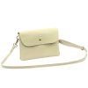 Kožená crossbody kabelka Luka 26-116 béžová