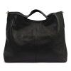 Kožená shopper bag kabelka Luka 26–107 černá