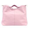 Kožená shopper bag kabelka Luka 26–107 růžová