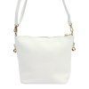 Kožená crossbody kabelka Luka 26-110 bílá