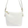 Kožená crossbody kabelka Luka 26-110 bílá