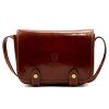 Kožená crossbody kabelka Florence 58 hnědá