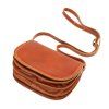 Kožená crossbody kabelka Florencie 5514 camel