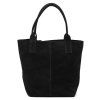Kožená shopper bag kabelka Luka 26-036 černá