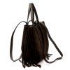 Kožená shopper bag kabelka Luka 26-065 tmavě hnědá