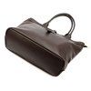 Kožená shopper bag kabelka Luka 25-007 tmavě hnědá