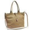 Kožená shopper bag kabelka Luka 25-007 taupe