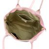 Kožená shopper bag kabelka Luka 25-007 růžová