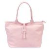 Kožená shopper bag kabelka Luka 25-007 růžová