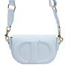 Kožená crossbody kabelka Luka 25-053 DL světle modrá