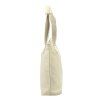 Kožená shopper bag kabelka 26-130 DL béžová