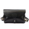 Kožená crossbody kabelka Luka 24-076 M černá