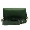 Kožená crossbody kabelka Luka 24-076 M zelená
