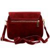 Kožená crossbody kabelka Luka 24-099 vínová