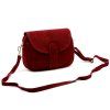 Kožená crossbody kabelka Luka 24-099 vínová